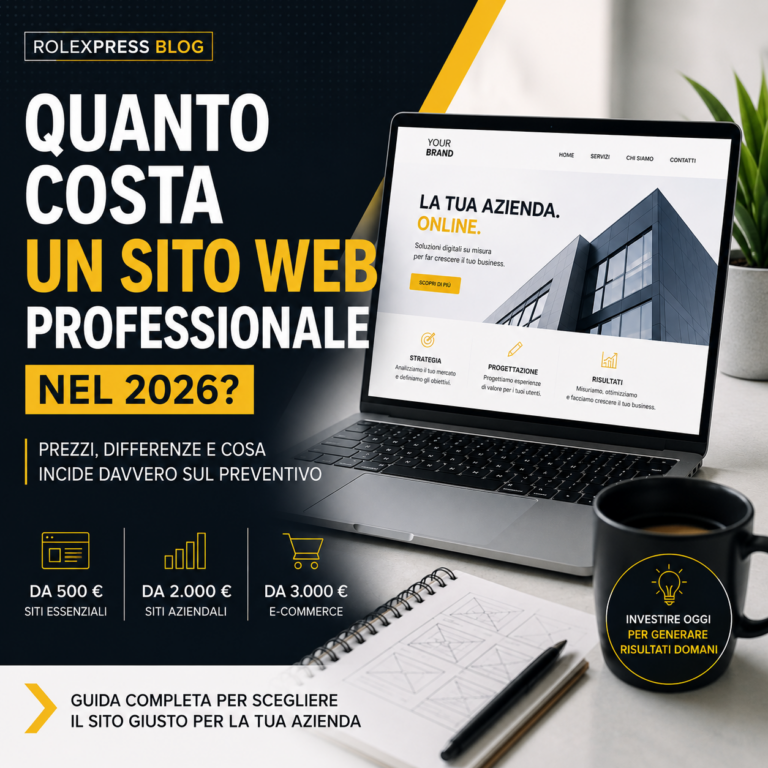 quanto costa un sito web professionale