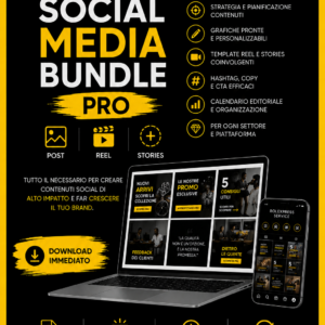 social media planner Social Media Bundle PRO – Il sistema completo per gestire i tuoi contenuti